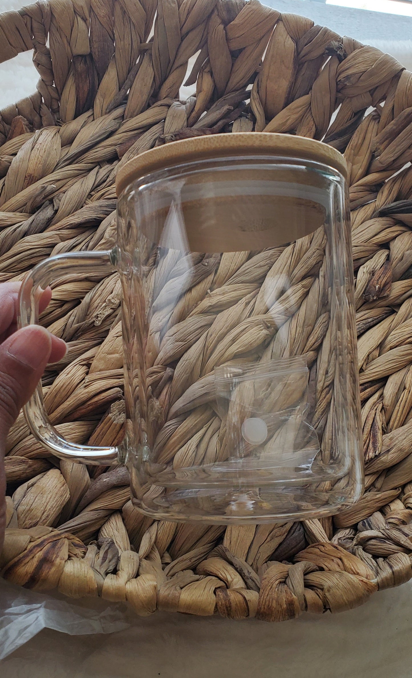 15oz Snowglobe Mug with Bamboo Lid