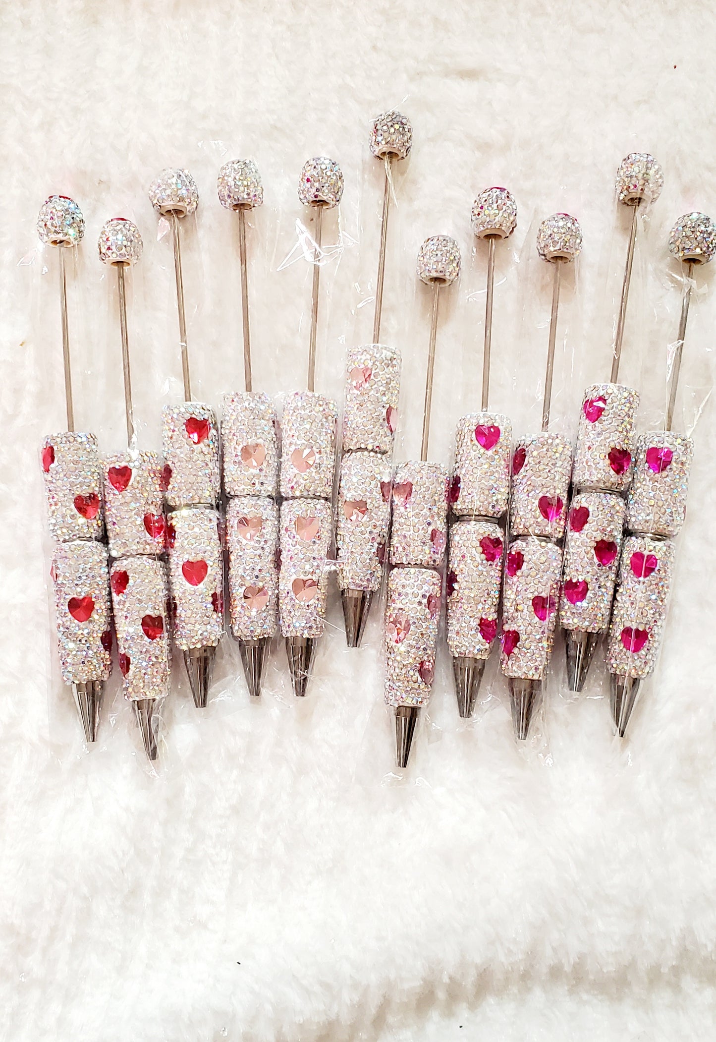 Rhinestone Heart Pen