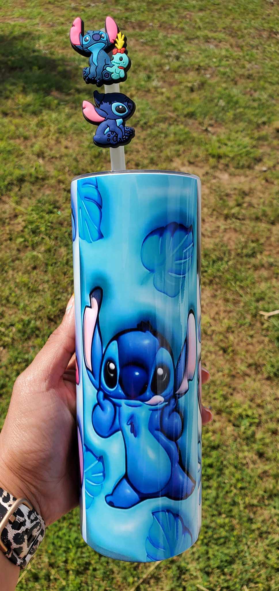 Blue Alien 3D Tumbler