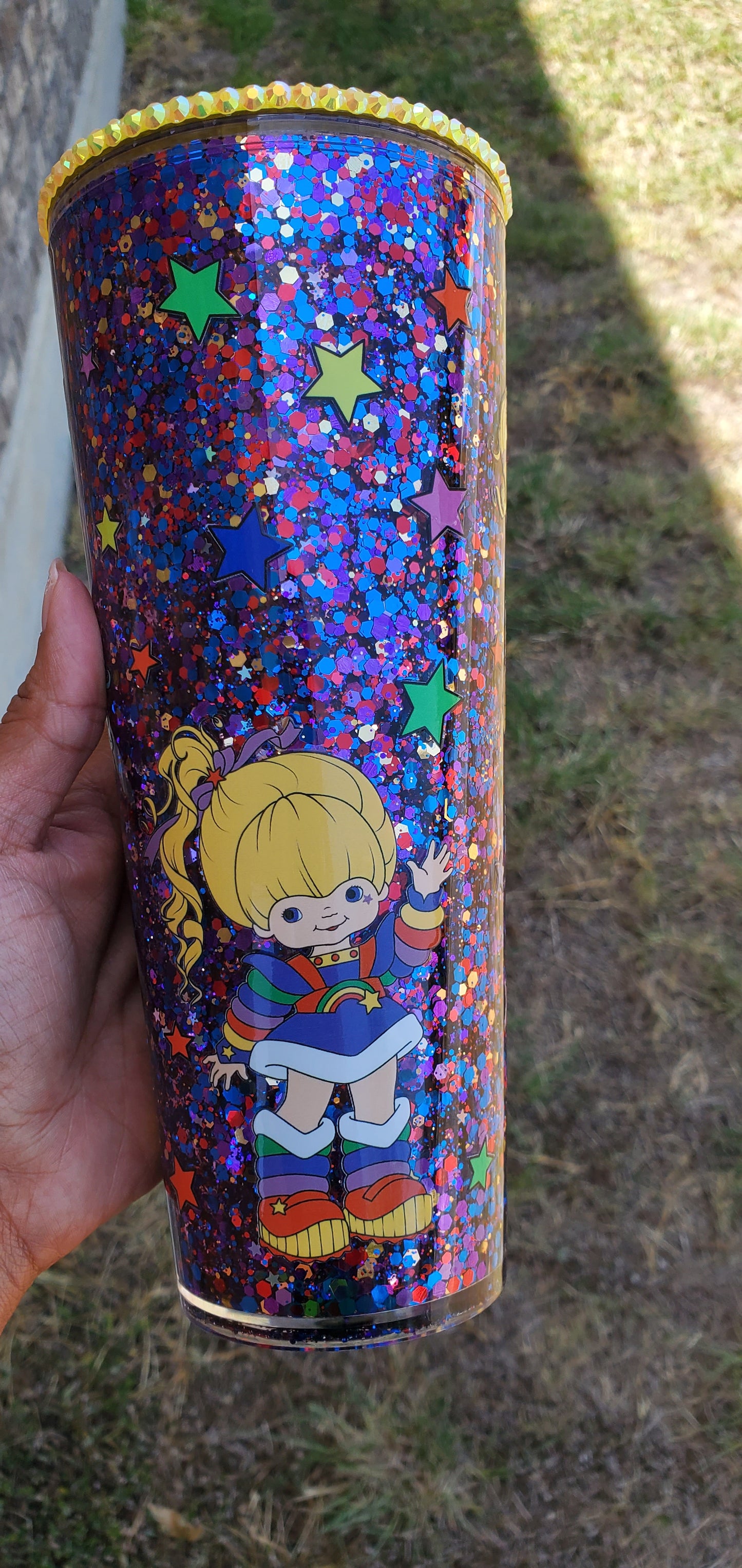 Raimbow Girl Snowglobe Tumbler