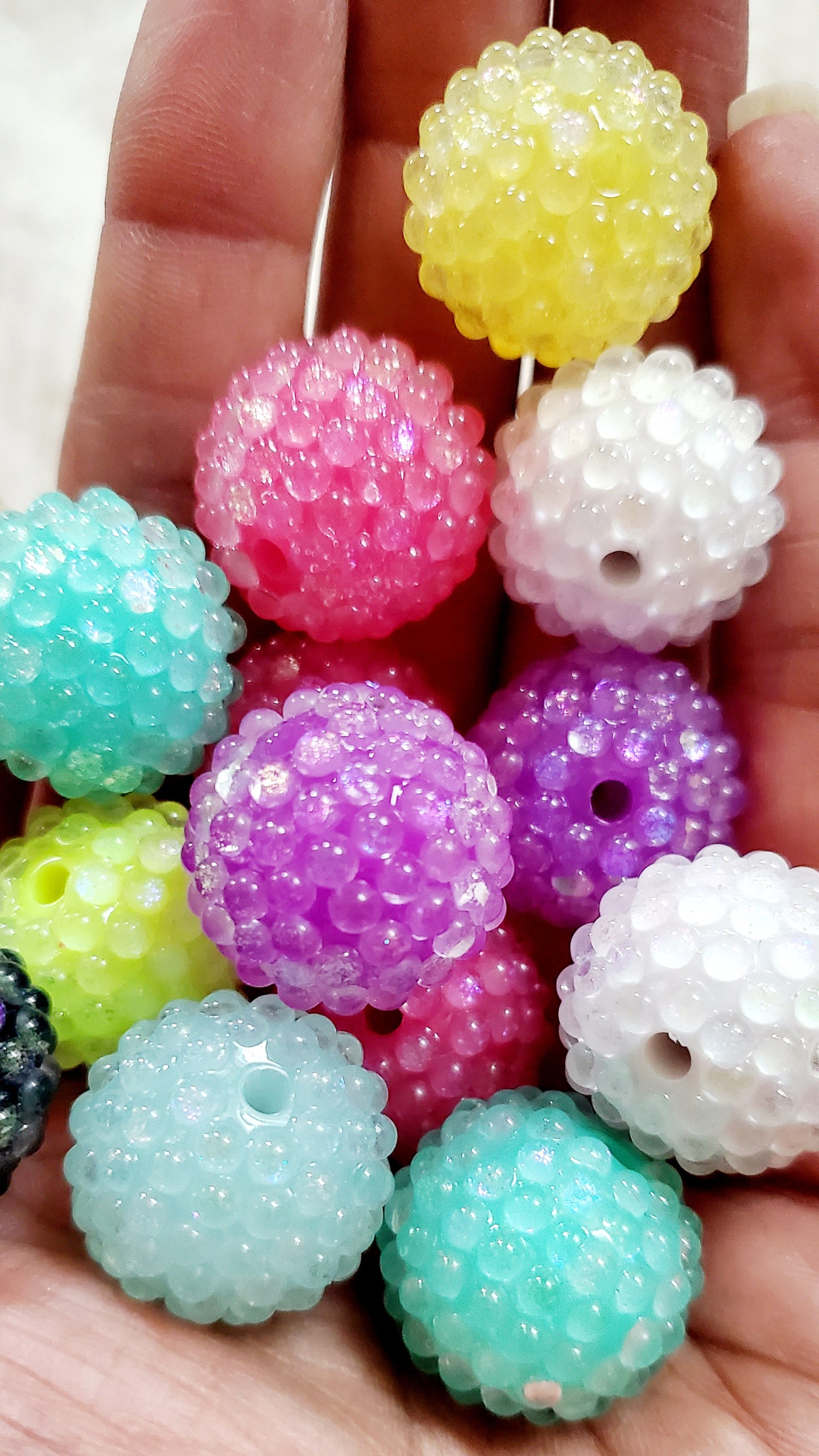 20mm Jelly Rhinestone 5mix