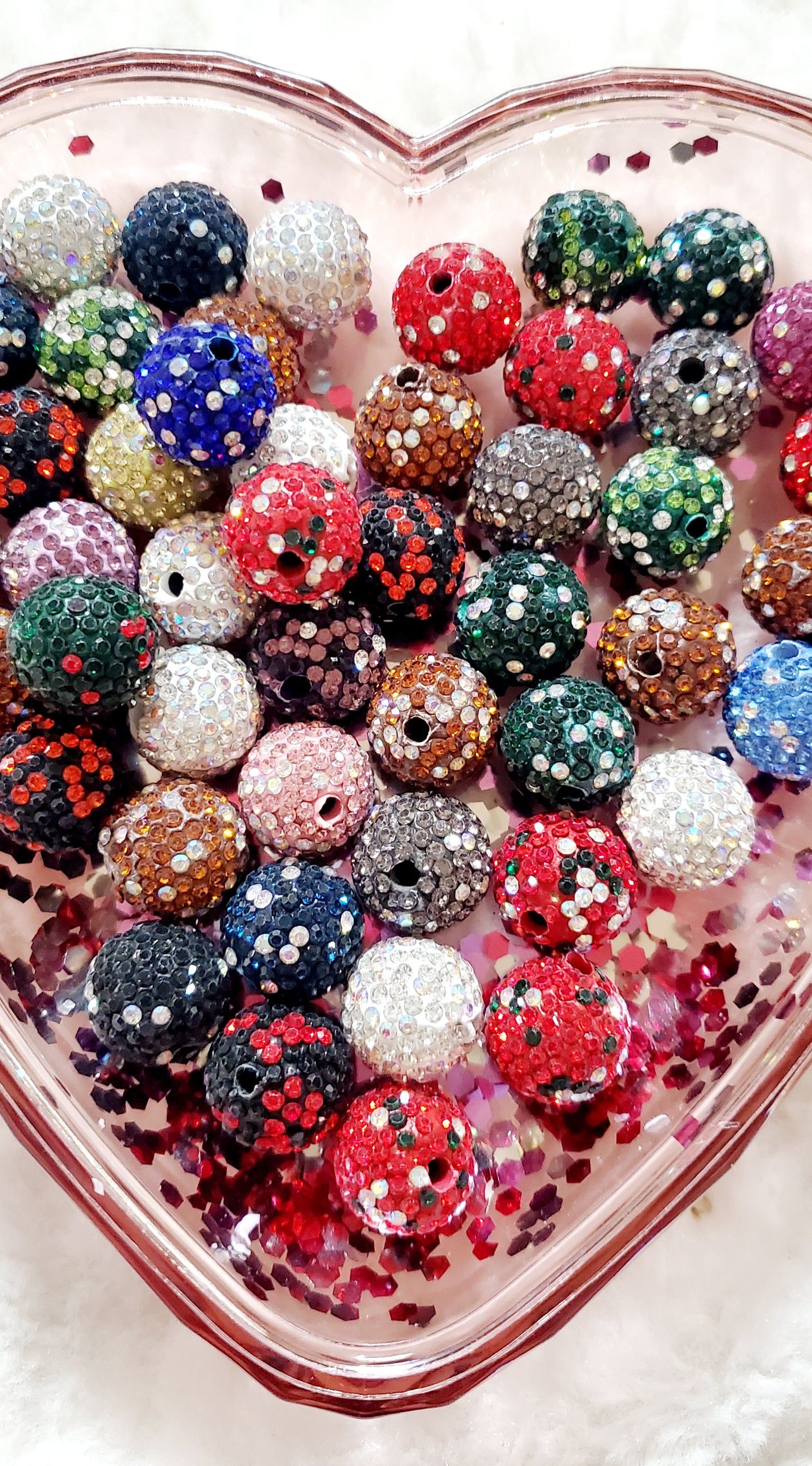 16mm Rhinestone Clay 10 mix