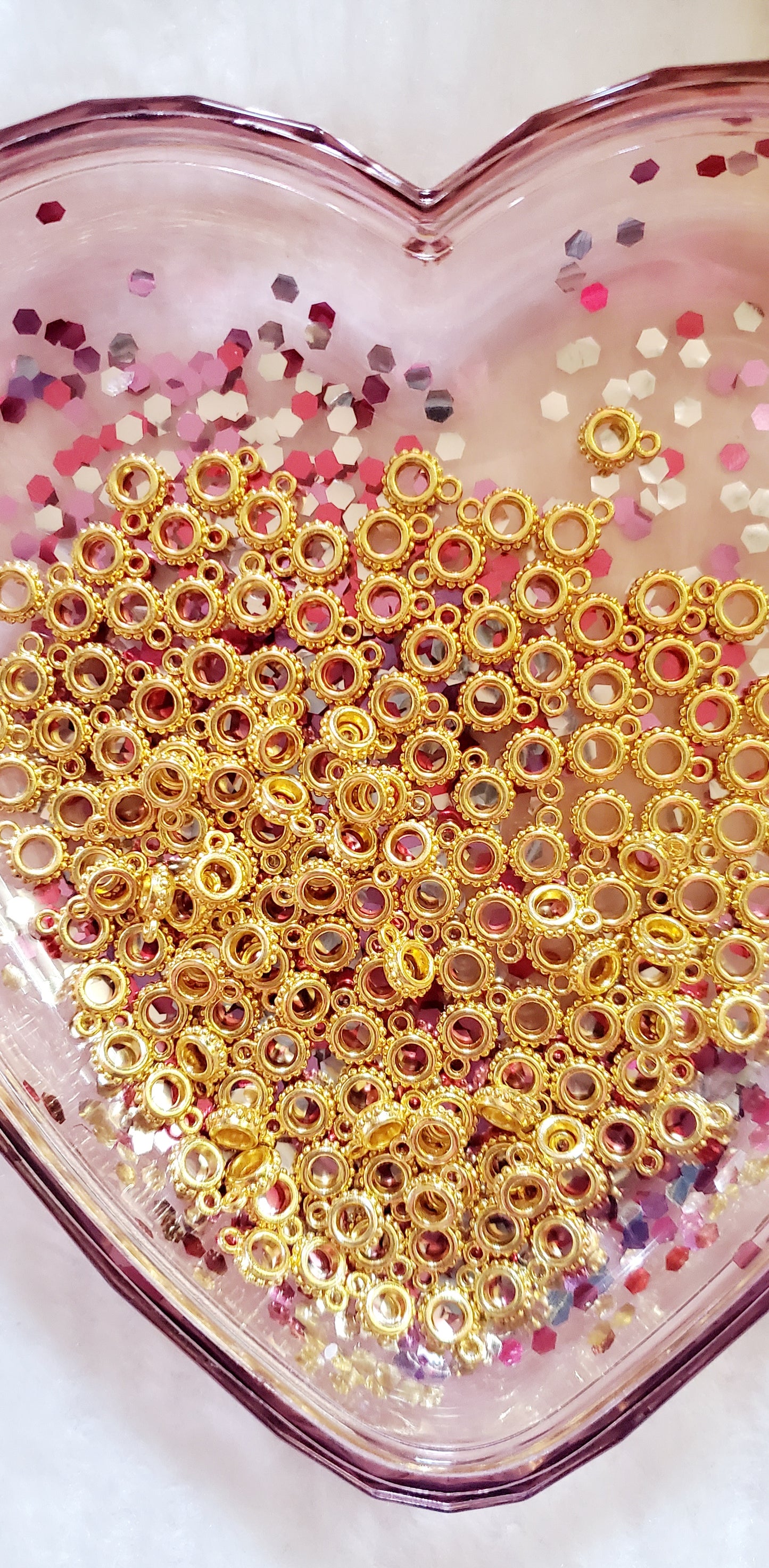 Gold Spacer for Charms 20pcs