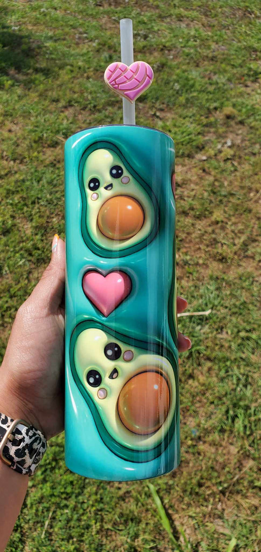 Avocado Love 3D Tumbler