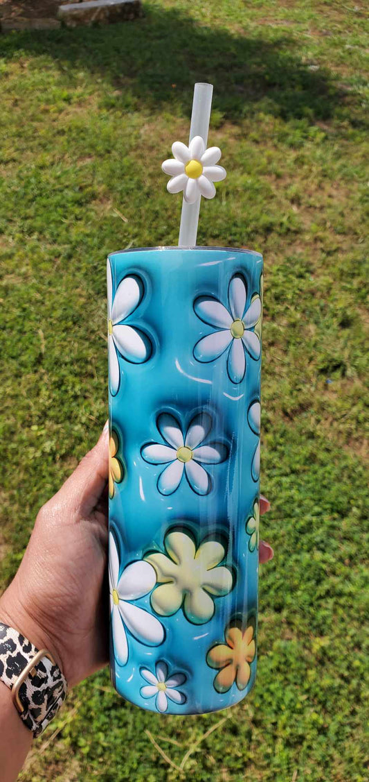 Flowers 3D Tumbler