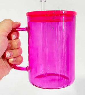 17oz Color Glass Mugs