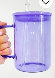 17oz Color Glass Mugs