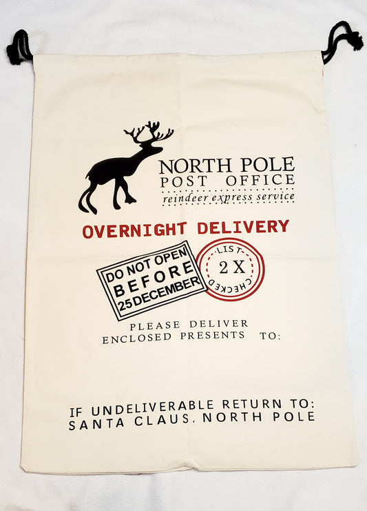 North Pole Post Office Customizable Gift Sack